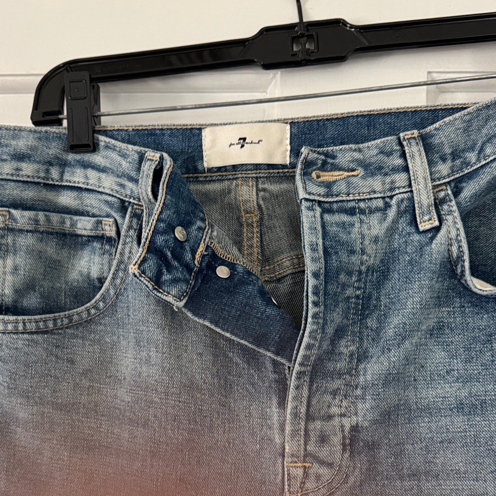 7 For All Mankind Light Blue Boyfriend Jeans